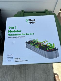 Plant & Plot 9-in-1 Modular Metal Raised Garden Bed