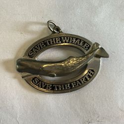 Green Peace “ Save The Whales” Necklace