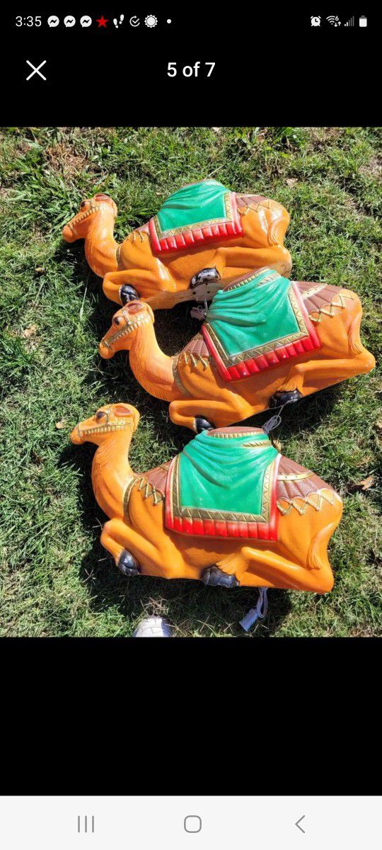 Vintage Empire Christmas Nativity Camels,  $120 each.