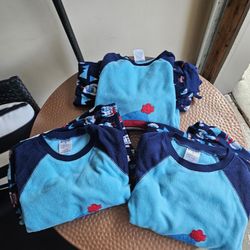 Yeti Fleece Pj Sets. 2  Sets Size 7 And One 8