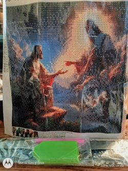 Jesus Reaching to God  Diamond painting complete kit