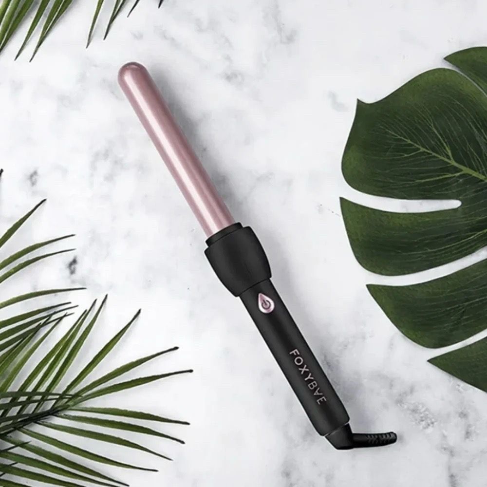 FoxyBae Rose Gold 25mm Curling Wand – Tourmaline Ceramic, Never Opened