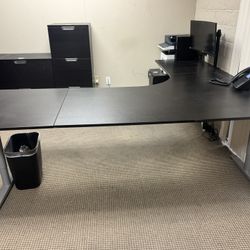  Office Desk With Cabinet 