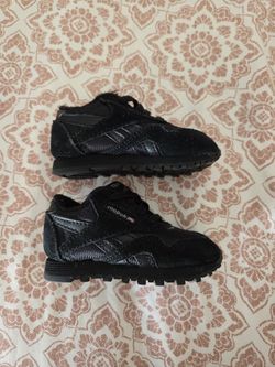 Black Baby Reebox Shoes Size 4 