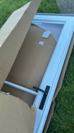 Glass screen door