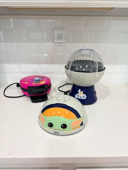 Minnie Mouse Waffle Maker & Star Wars Popcorn Maker