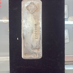 100 oz JM Silver Bar - Johnson Matthey .999 Fine