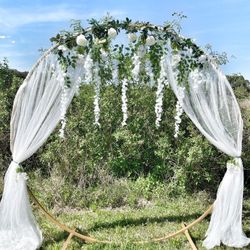 Circle Gold Backdrop for Wedding/Special Event or Party