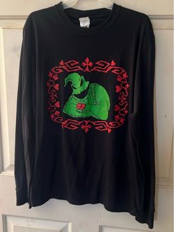 Oogie Boogie Black Long Sleeve Men’s T-shirt Size M
