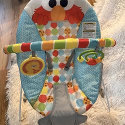 Fisher-Price Baby Bouncer Seat – Elmo / Sesame Street – Clean