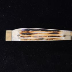Genuine Jigged Bone Pocket Knife