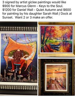 ART - 3-Giclee signed by artist