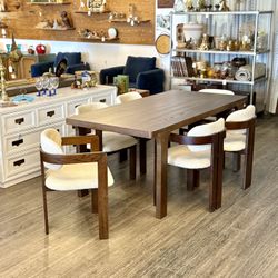 Dining Table With 6 Chairs - NEW