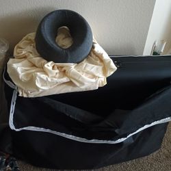 Massage Table Set With Sheets, Bolster Pillow, And Head/Face Pillow