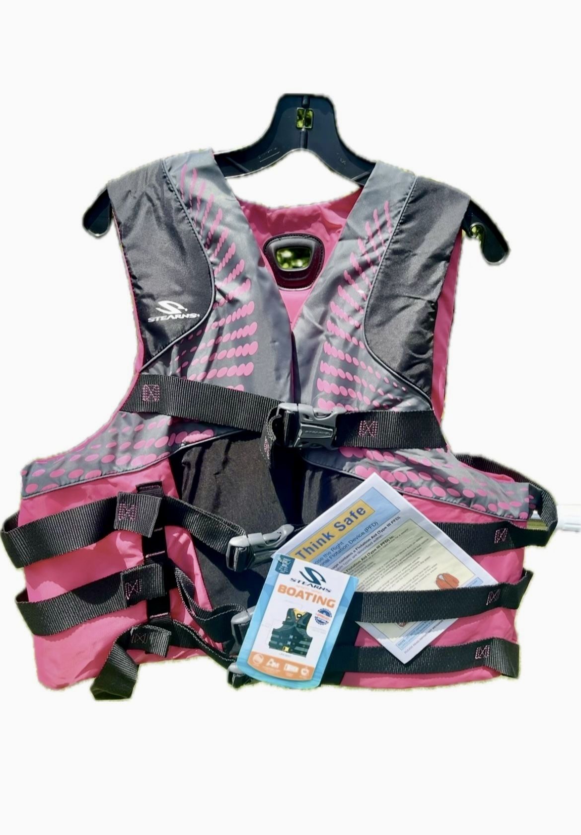 STEARNS Infinity Premium PFD 5974 WMN Infinity 2XL/3XL Pink C004 🆕👍•Retails $41.99