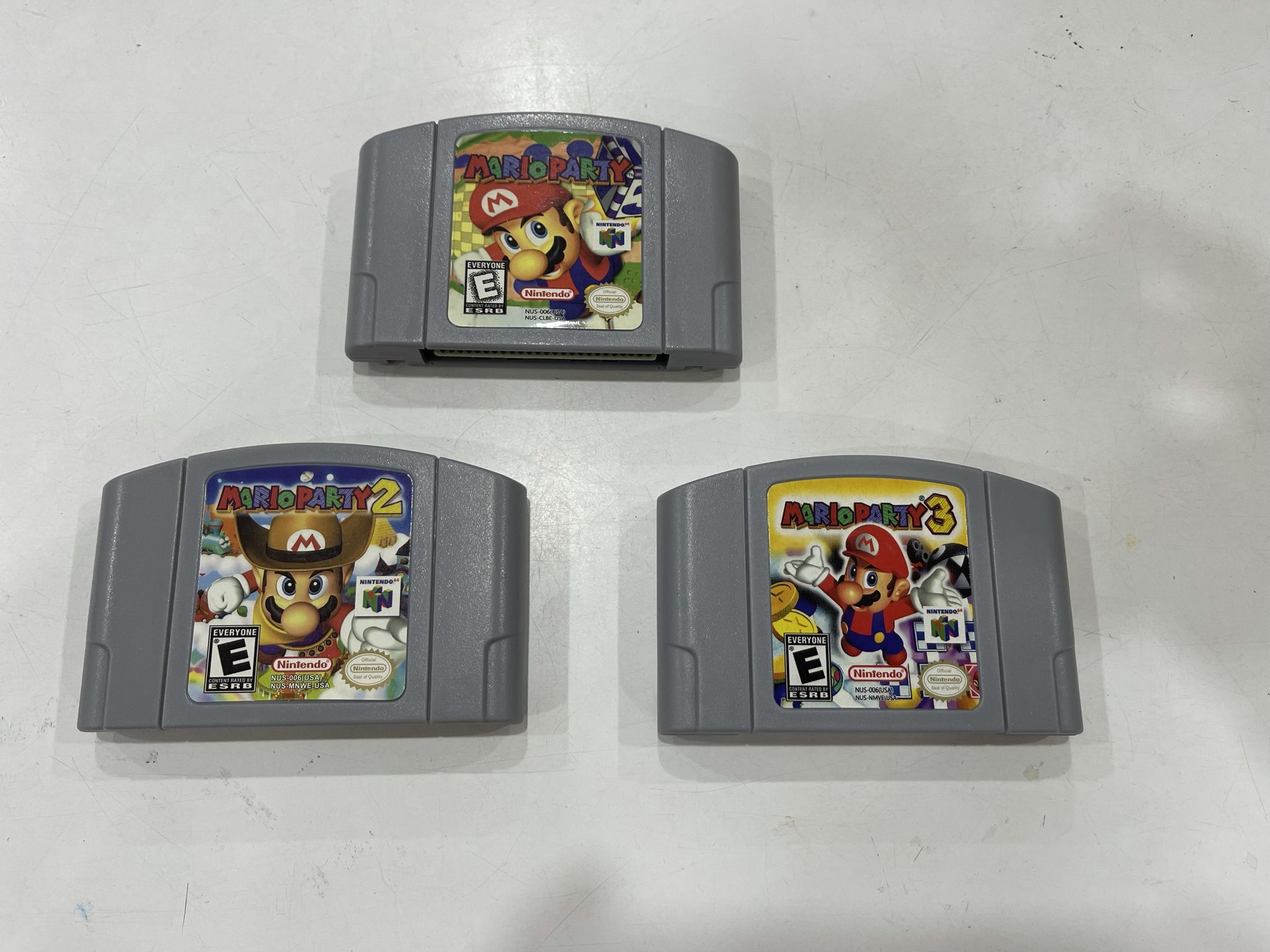 Nintendo 64 Games. Mario Party 1, 2 & 3
