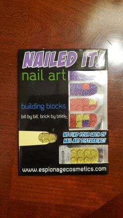 NEW Espionage Cosmetics LEGO Nail Wraps