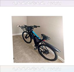 Power E Bike Green Friendly Travel Option sign image