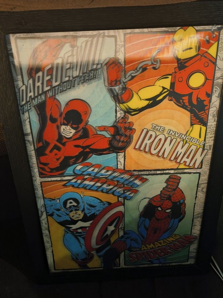 Holographic Superhero Picture