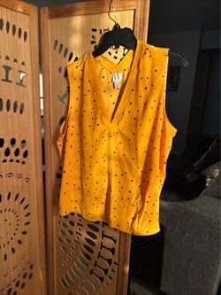 Gold polkadot camisole