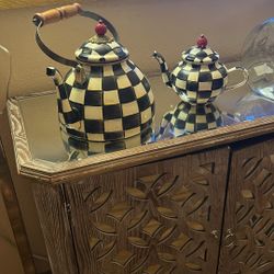 Mackenzie Childs Tea Kettle & Pot 