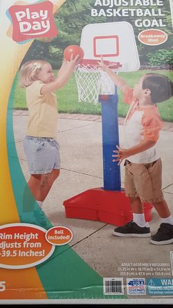Play Day Adjustable Basketball Goal New in box