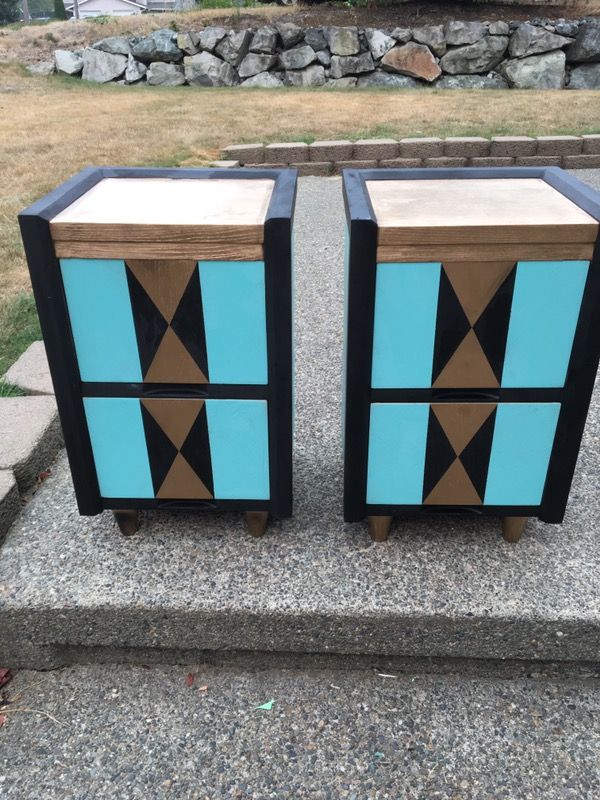 Set of two nightstands from The Harmon in Tacoma