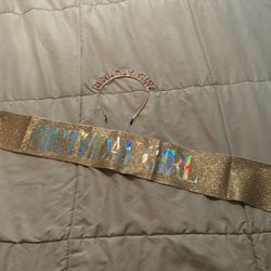 Sash And Crown Birthday Rose Gold