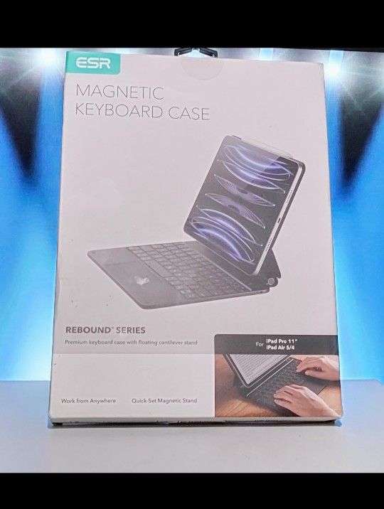 ESR Case for iPad Air 11 Inch with Keyboard (M2, 2024) and iPad Pro 11/Air 5th/4th Generation