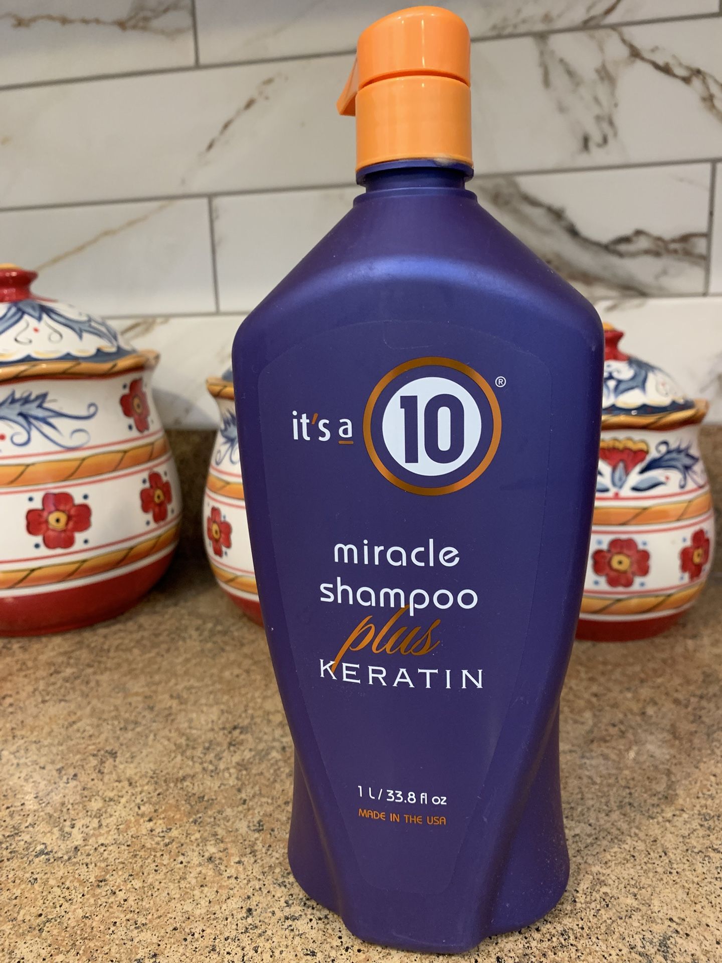 it’s a 10 Miracle Shampoo plus Keratin NEW 33.8 fl. oz.