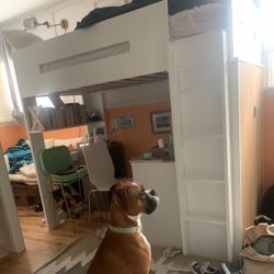 Twin Loft Bed With Built In Storage