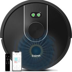 Zigma Robot Vacuum Cleaner 4000Pa, Laser, 2 in 1 Vacuum Cleaner and Floor Washer, Room Cleaning, Compatible with Alexa and Siri, with App Control, Per