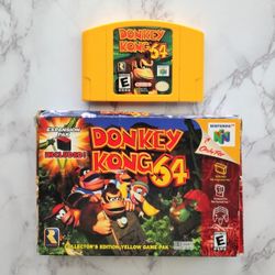 Donkey Kong 64 With Original Box For Nintendo 64 TESTED