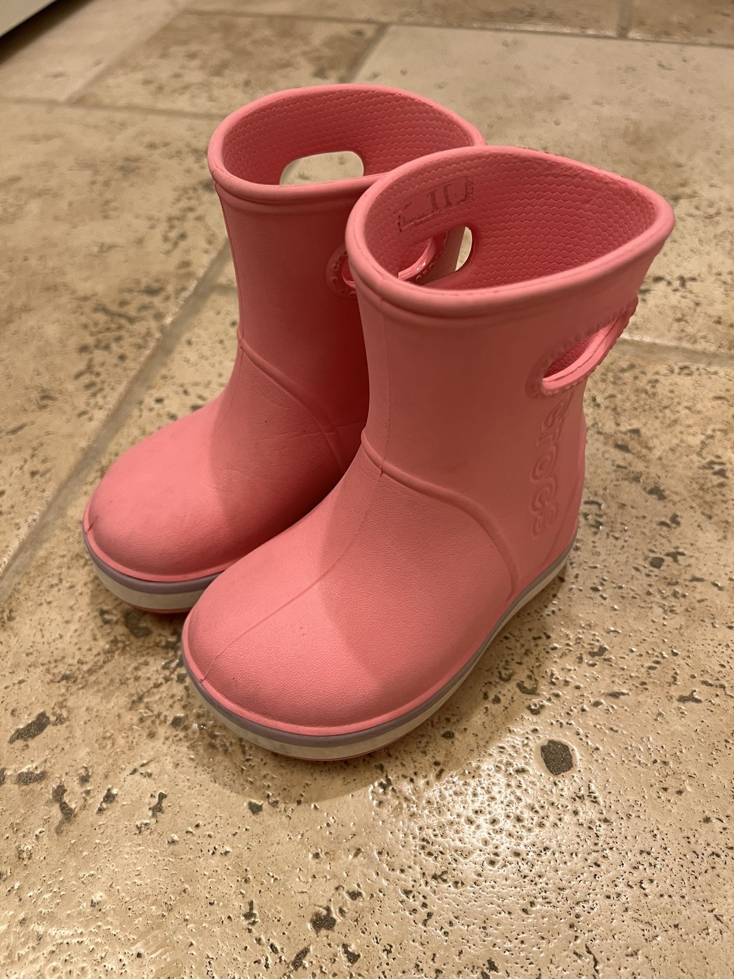 Kids Crocs Rain Boots - Pink - Size 6 Toddler