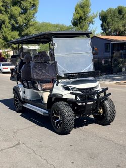 Brand new white 6-Passenger Golf Cart