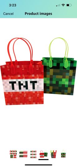 Minecraft Favor Bags