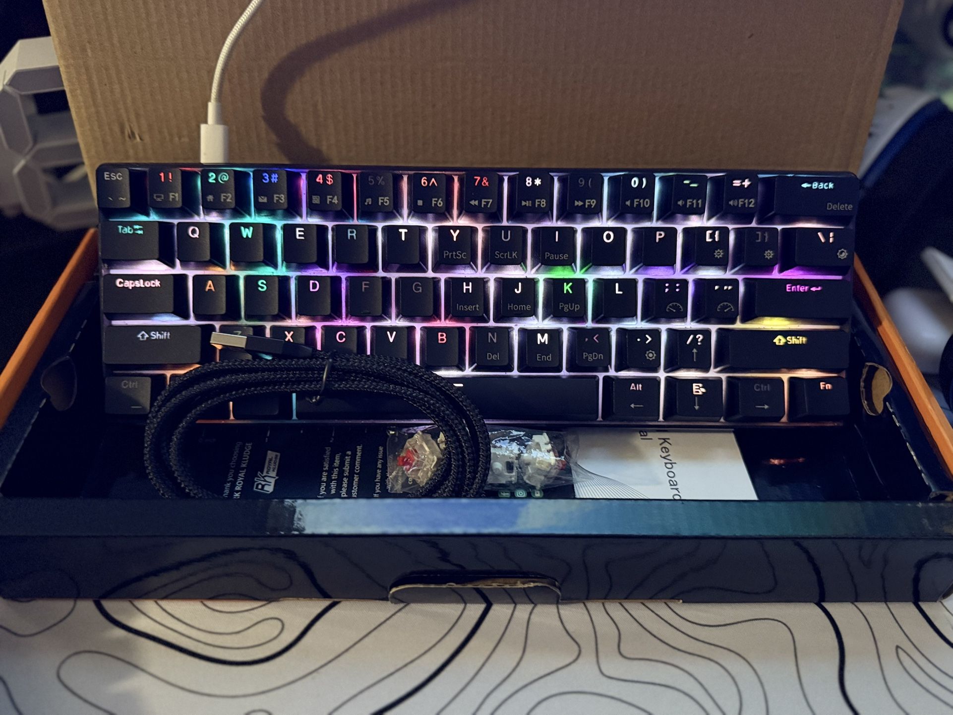RK Keyboard 60% Red Switch