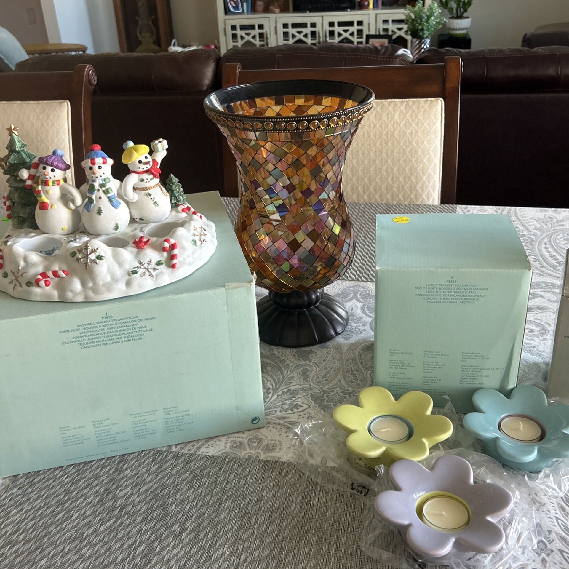 PartyLite Items In Original Boxes