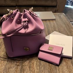 Dooney & Bourke Drawstring And Wallet Set