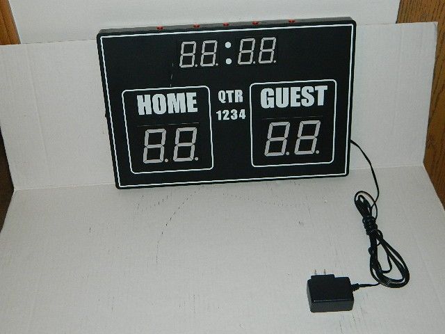 H-WELLDONE ELECTRIC LED SPORTS SCOREBOARD CLOCK TIMER for Sale in Wood ...