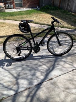 Lightweight 21-Speed Bike + Helmet & Accessories – Like New ($195)