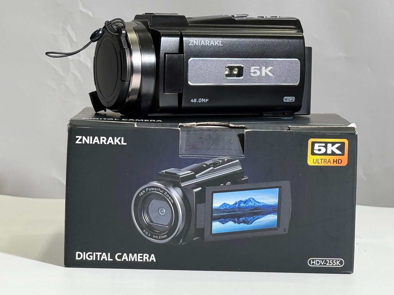 5K Video Camera Camcorder 48MP UHD WiFi IR Night Vision Vlogging Camera for YouTube 16X Digital Zoom 3” Touch Screen Camera Recorder with Microphone,H