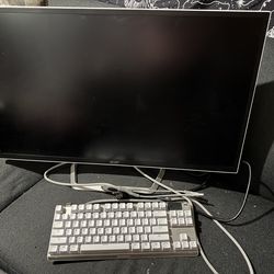 Gaming monitor and keyboard