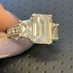 925 Large stone silver ring