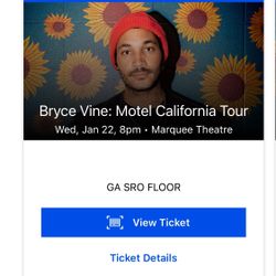 Bryce Vine 2X Tickets