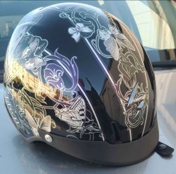 Scorpion EXO-C110 Mariposa Half Helmet Purple Size Small Butterfly/Flutter Motorcycle Bike