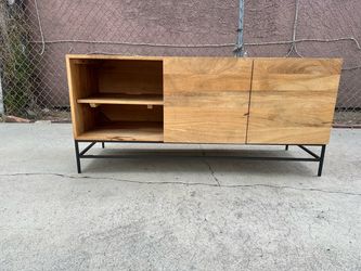 West Elm Industrial Media Console Entertainment Center Tv Stand Cabinet Sideboard Credenza