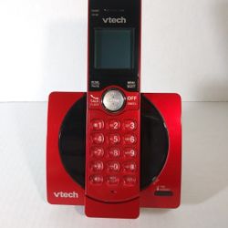 VTech Cordless Phone System w/Caller ID Stand CS691 Red. In pristine condition.