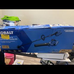 Kobalt Gen4 40-volt Cordless Battery String Trimmer and Leaf Blower and Combo Kit 4.0 Ah, Battery/Charger