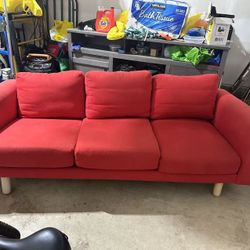 Red Sofa Couch 